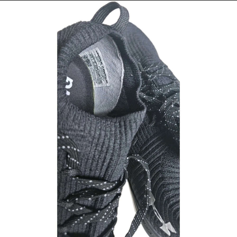 Women's Navy Knit Athletic Sneakers - Lace-Up Comfort - Picture 6 of 7